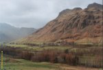 An image of the Langdale Pikes, The Lake District
