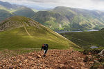 Heading up Red Pike, Buttermere in The Lake District
